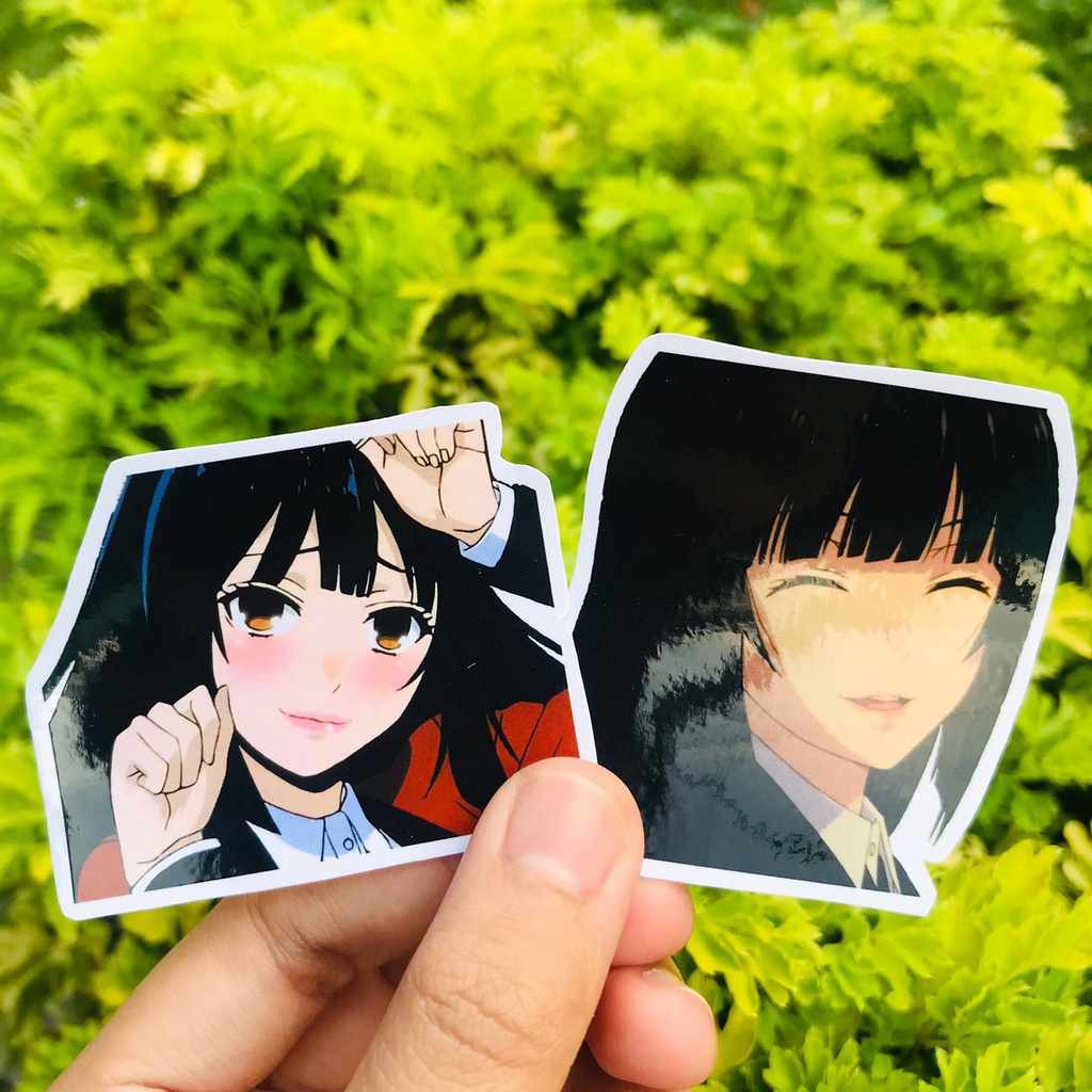 Stiker Yumeko Jabami Kawaii Karakter Anime Kakegurui Sticker