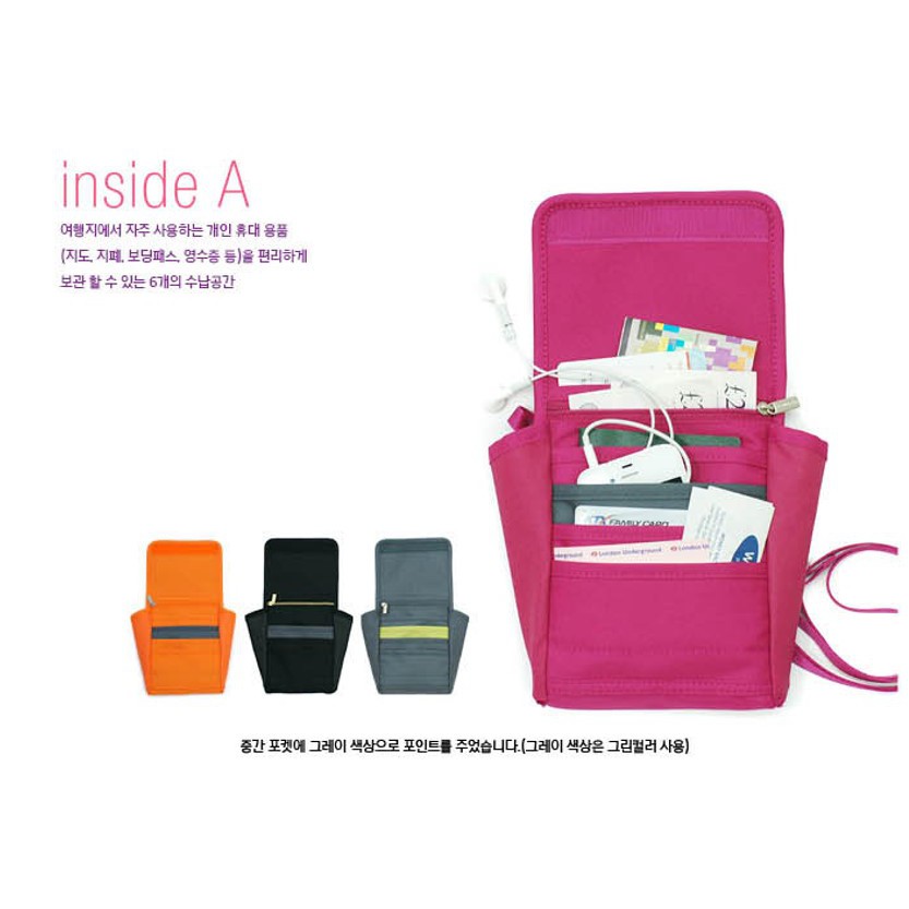 Travelmate [PROMO] tas KOREA MINI TRAVEL bag SELEMPANG untuk pasport  travelus