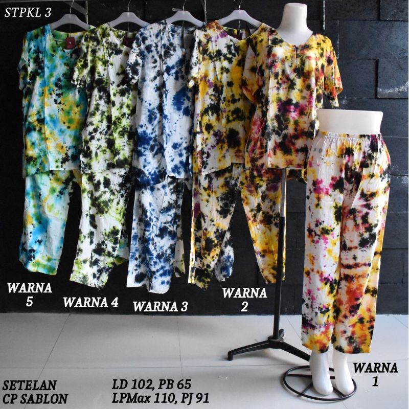 Setelan Piyama Wanita Murah Set Pajamas Baju Tidur Wanita Dewasa Batik Pekalongan