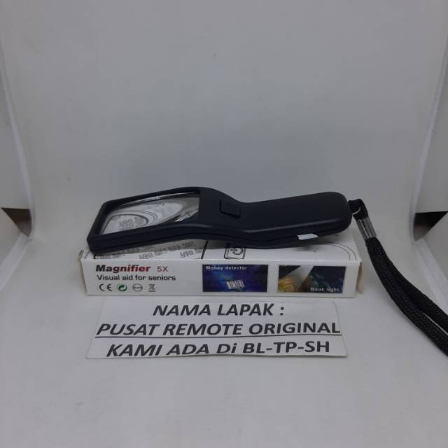 KACA PEMBESAR MAGNIFER 5X FLASH SINAR UV