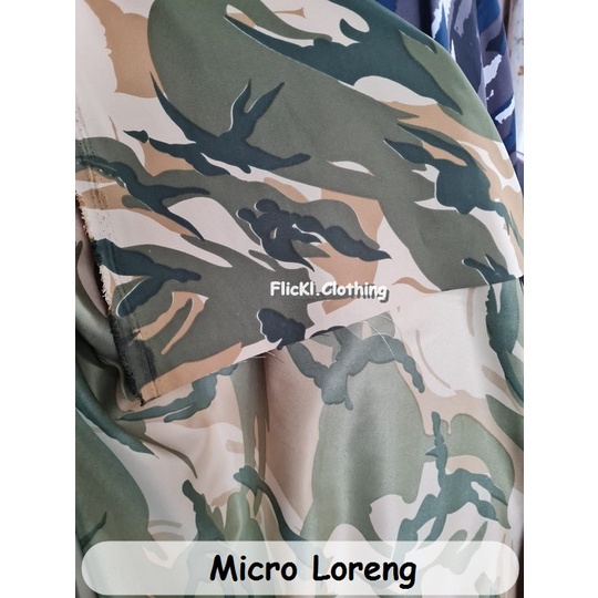 Bahan Kain Micro Loreng Micro Camo Malvinas Angkatan Laut Lebanon Micro