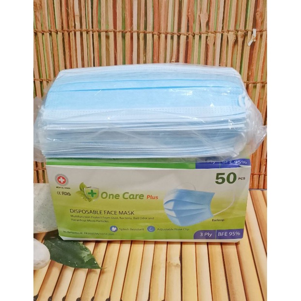 Masker ne care earloop 3 ply 1 box isi 50pcs