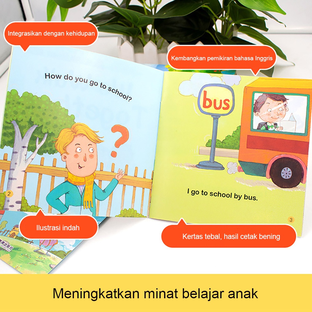Buku Cerita Anak Belajar Membaca Bahasa Inggris | Bisa Scan Barcode Audio and Video Story Book | 60 Judul-6