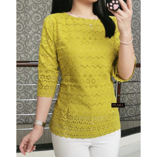 BLOUSE KATUN BOLONG JUMBO 1