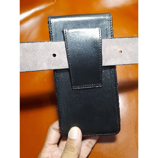 Dompet Hp Pinggang Single Kulit Sapi Asli