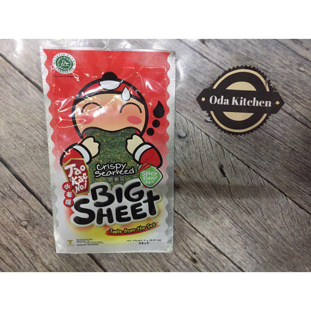 TAO KAE NOI BIG SHEET HOT SPICY PACK 4GR