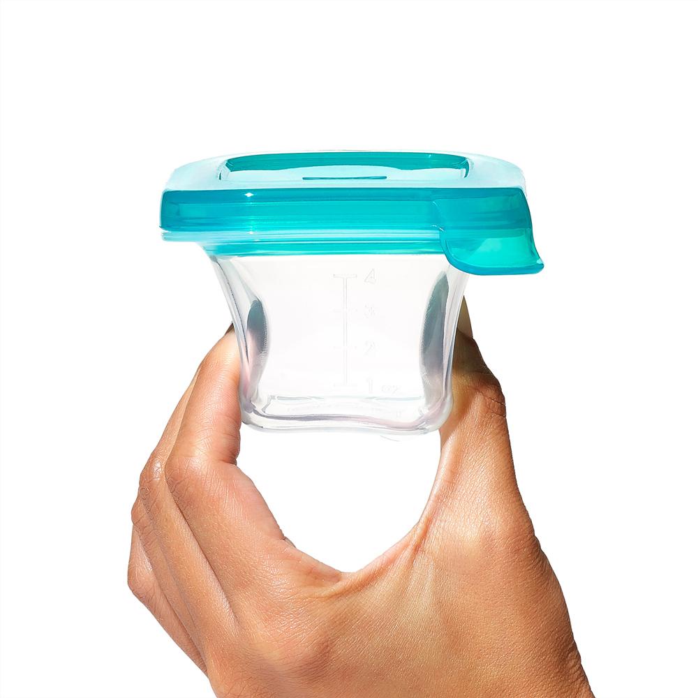 OXO Tot Silicone Baby Blocks 4oz | Wadah Penyimpanan