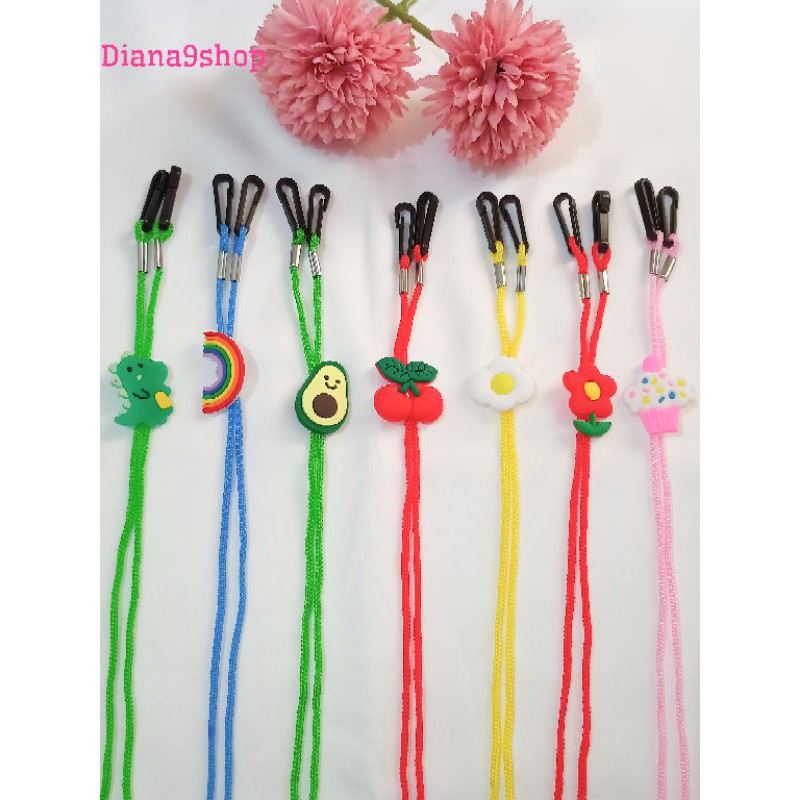 Kalung Masker Lucu Murah Korea Anak-Anak/Strap Masker/Strap Mask/Tali Masker/Konektor Hijab Stopper
