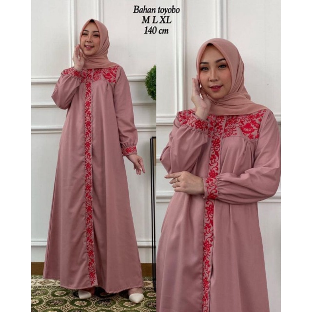 Mira Dress - Gamis Toyobo Bordir - Gamis Tanahabang Collection - RD