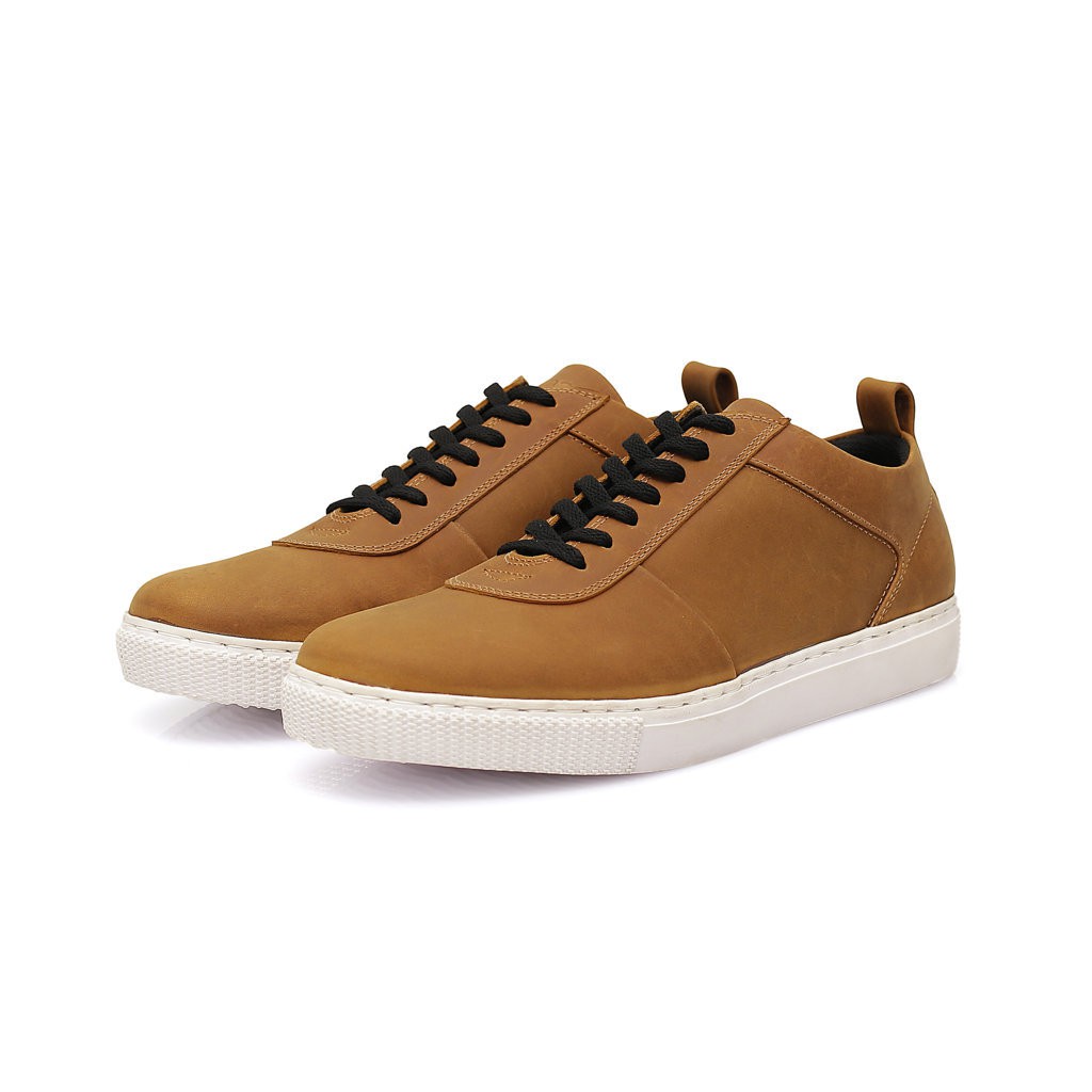 tan coloured sneakers