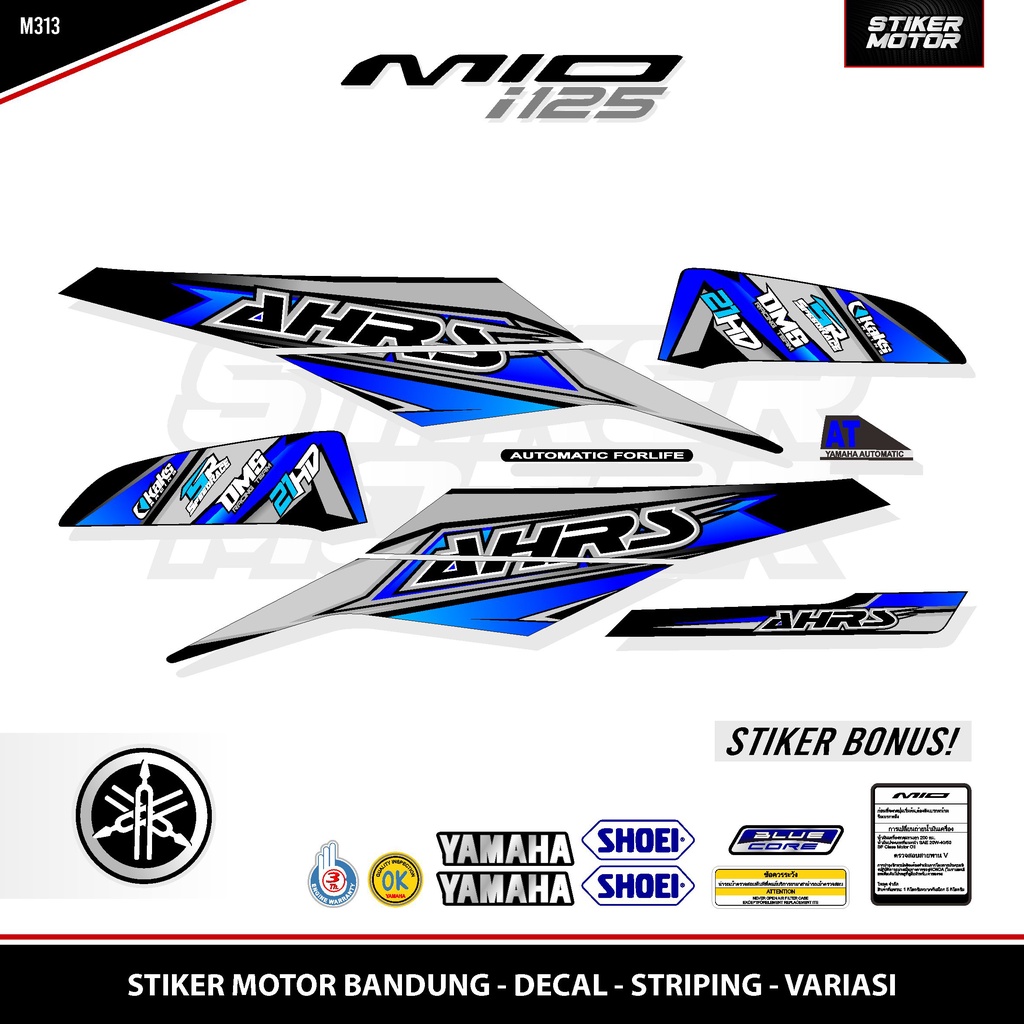 STRIPING MIO i 125 / MIO M3 / MIO Z / MIO 125 / STICKER / STIKER / THAILAND / THAILOOK / AHRS / RACI
