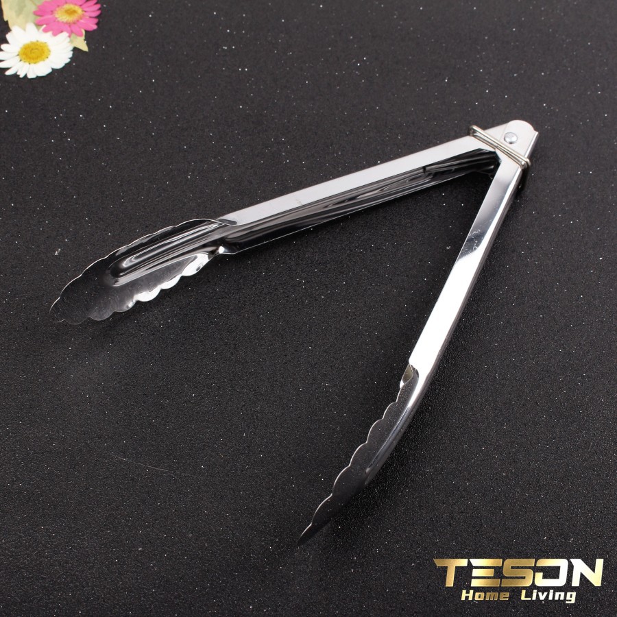 Capitan Makanan Stainless Penjepit Gorengan Anti Karat / Food Tongs