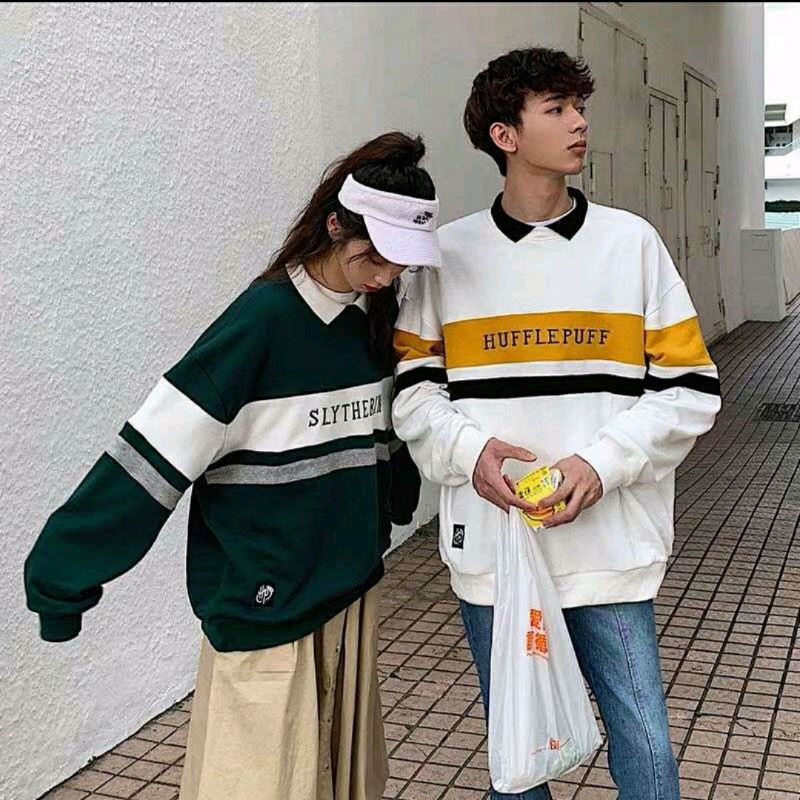 CREWNECK HARRY POTTER SLYTHERIN HUFFLEPUFF NEW (MIRROR)