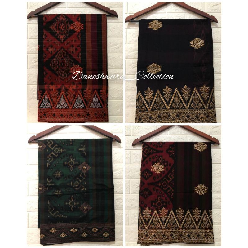 Saputan Endek Tepi Bordir Halus