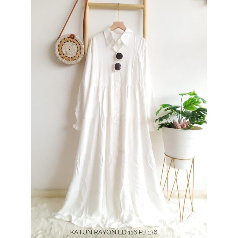 GAMIS KATUN RAYON POLOS