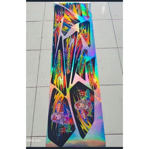 (COD).Lis Sticker Stiker striping variasi Yamaha Vixion old, Vijar, Vixion jari jari HOLOGRAM cewek 