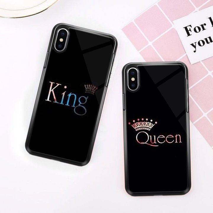 [2D22] Case Couple King Queen Premium Glosy For Samsung Vivo Oppo Realme Xiaomi Iphone