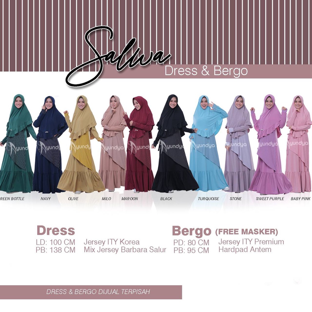 Gamis Dewasa Salwa by Ayundya