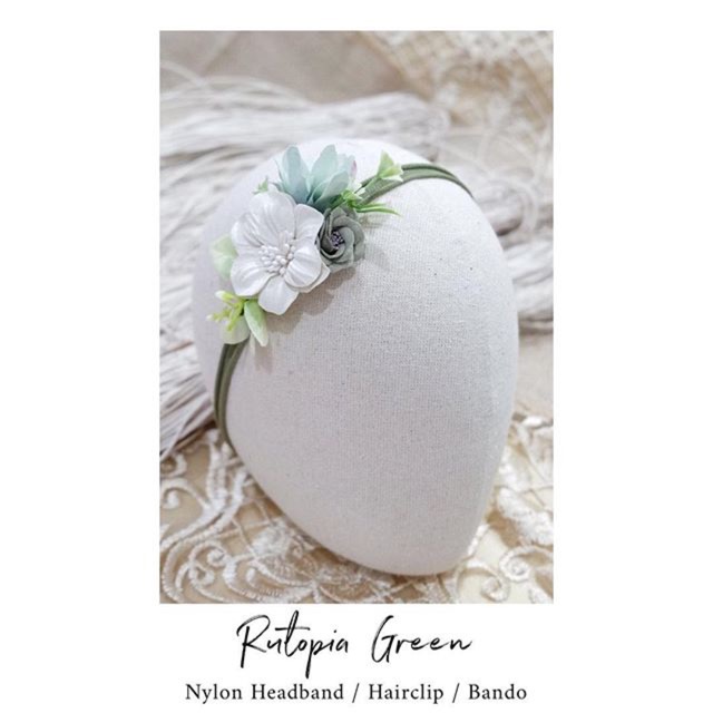 Rutopia - Bisa Req Warna - Headband Nylon Bandana Bando Jepit Karet Rambut Hair Clip Pin Anak Bayi