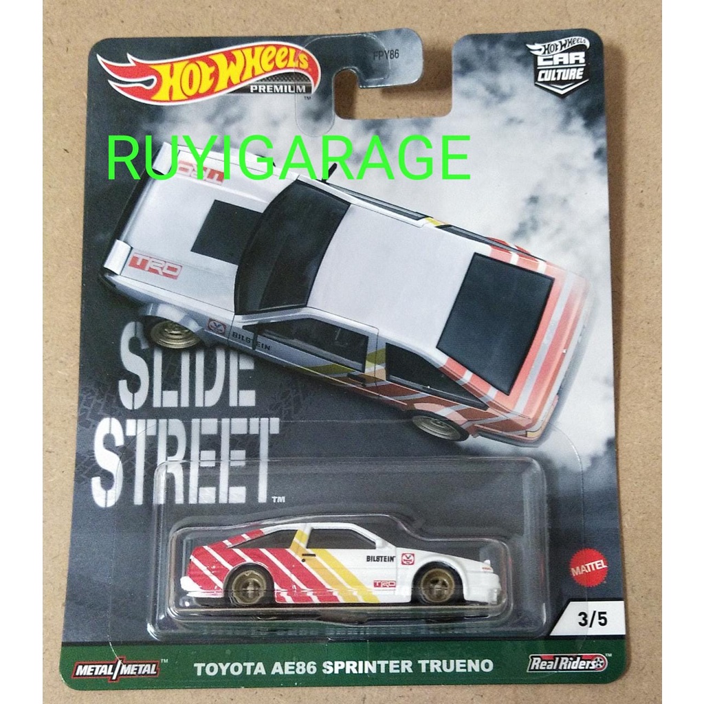 HOT WHEELS TOYOTA AE86 SPRINTER TRUENO SLIDE STREET
