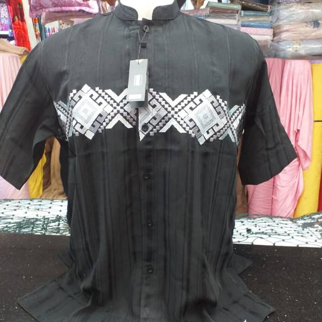 Baju koko pria Itang yunasz(tangan pendek)