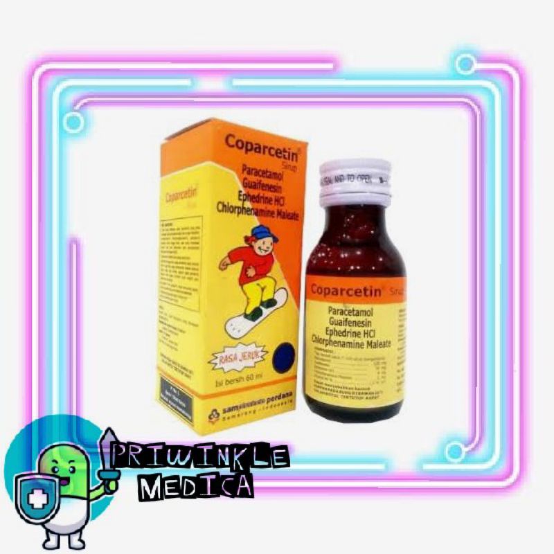 coparcetin syrup sirup syr rasa jeruk orange obat flu batuk anak 60ml 60 ml / botol