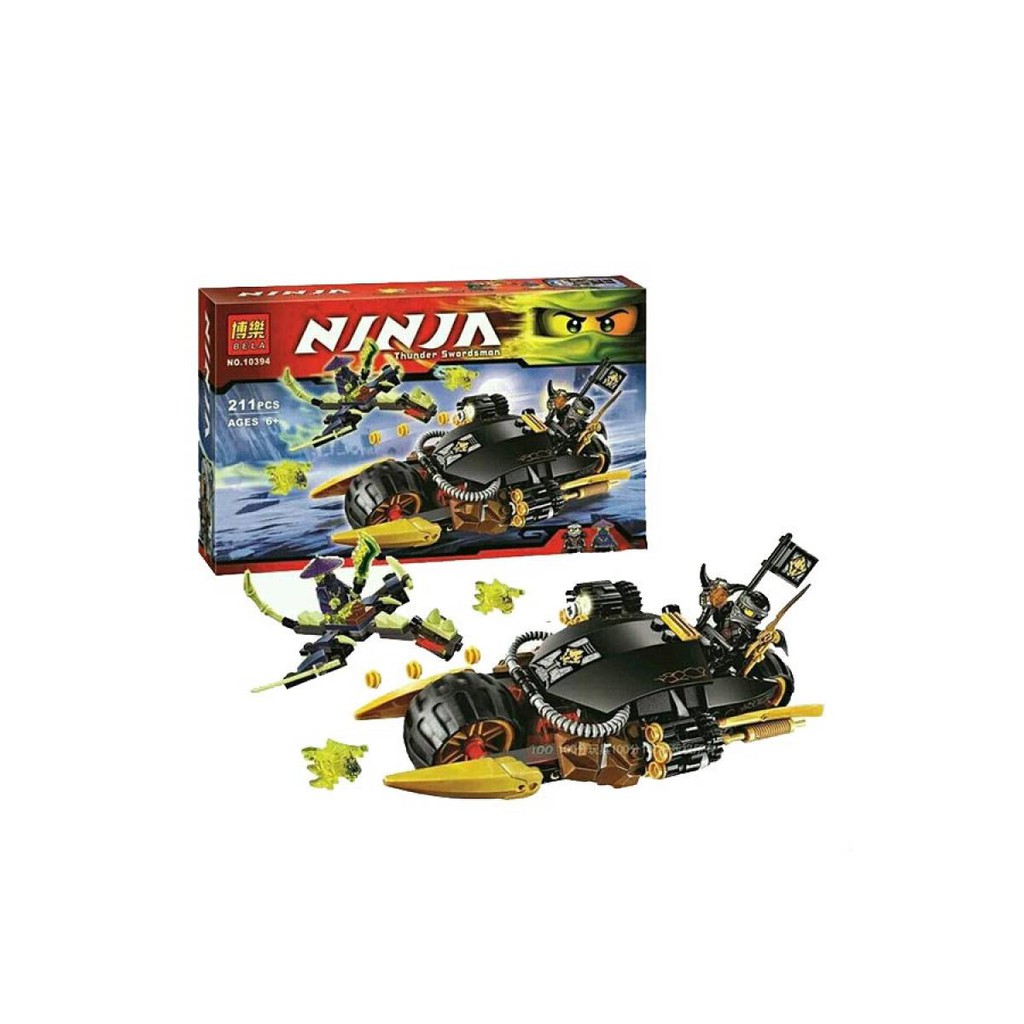 Mainan Lego Brick BELA 10394 NINJA GO 211Pcs