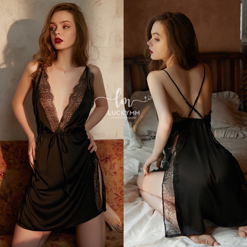 Sexy Lingerie / Lingerie Sexy Baju tidur seksi wanita / Sleepwear wanita 003-hitam