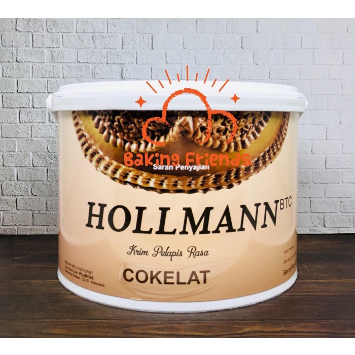 

Hollman Butter Cream Cokelat 1KG/Hollmann Holman Krim Siap Pakai