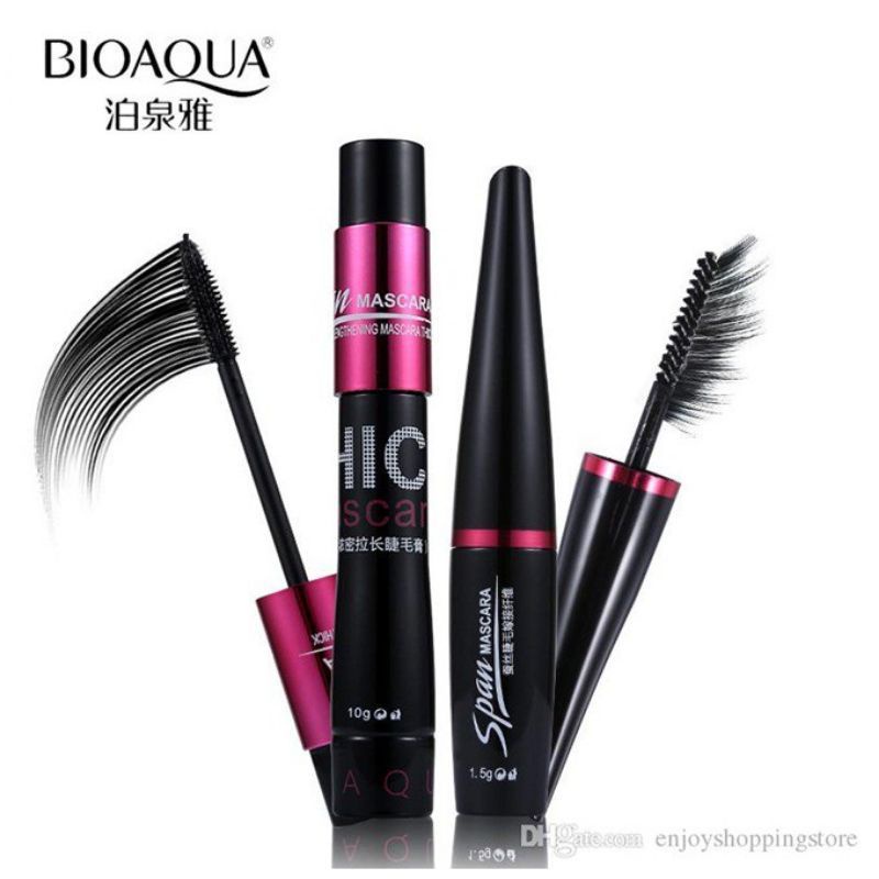 (ACEH) MASCARA BIOAQUA+SILK FIBER MASKARA PEMANJANG BULU MATA