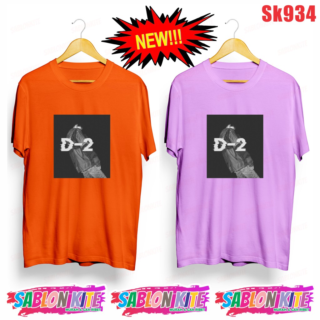 MURAH!!! KAOS KPOP AGUST D DAECHWITA D-2 SK934 UNISEX COMBED 30S