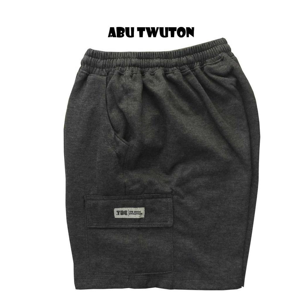 TDE/SHORT CARGO/CELANA PENDEK/UNISEX/PRIA/WANITA/CARGO/ABU TWUTON