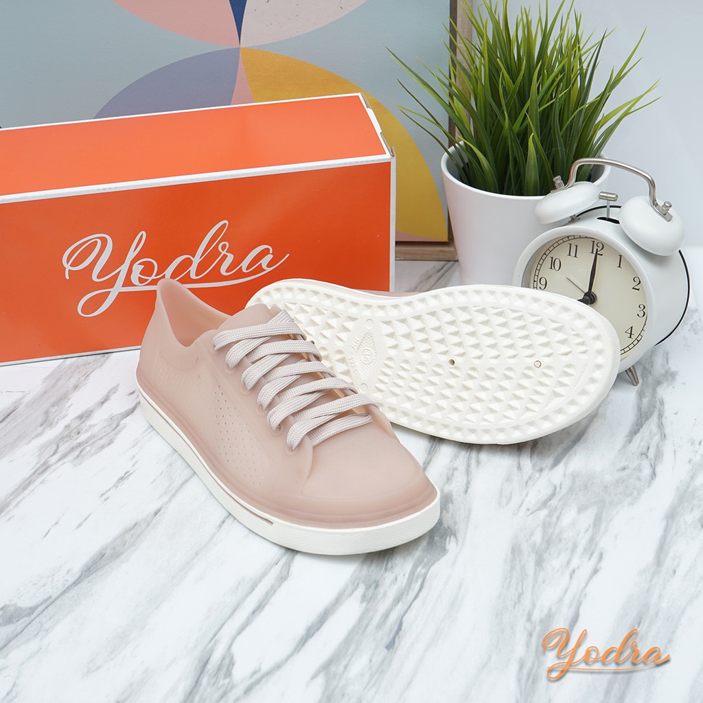 Yodra Arielle Flat Jelly Shoes YDR402 Real Pict