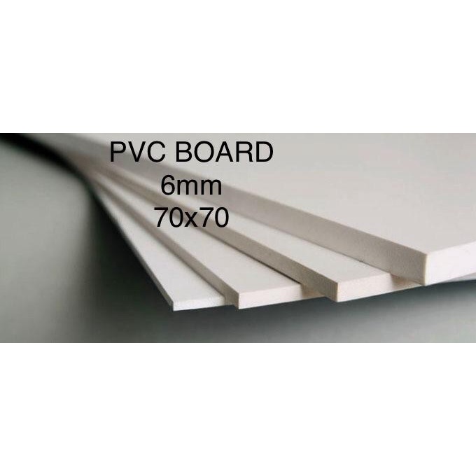 PVC Board/ PVC Foam Board 6mm Ukuran 70x70 cm