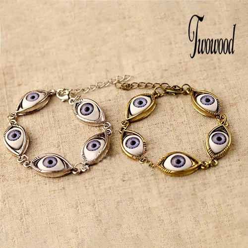 Gelang Rantai Desain Angel Evil Eye Untuk Unisex