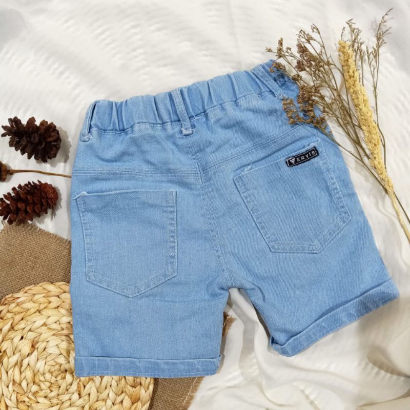 Celana pendek anak  bahan tebal jeans anak /makenzo