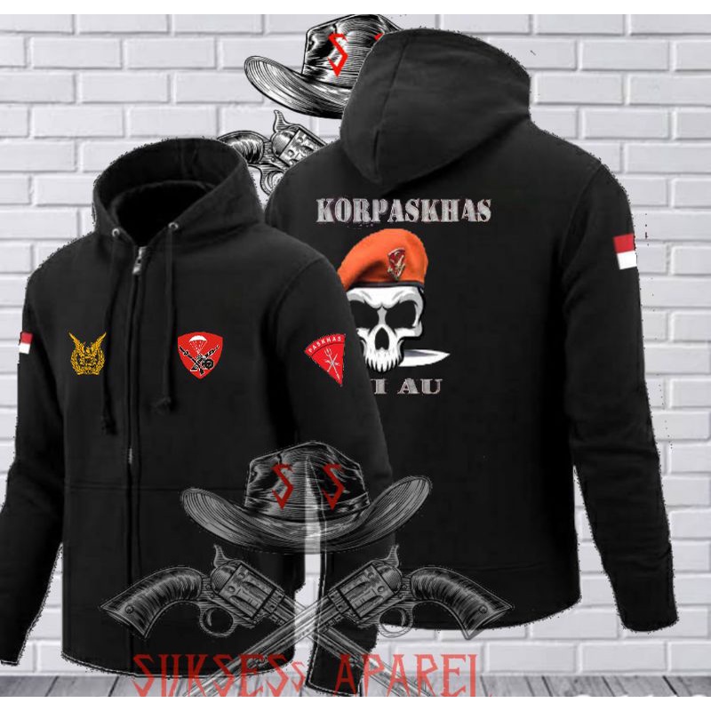 sweater tni au hoodie ziper/korpaskhas