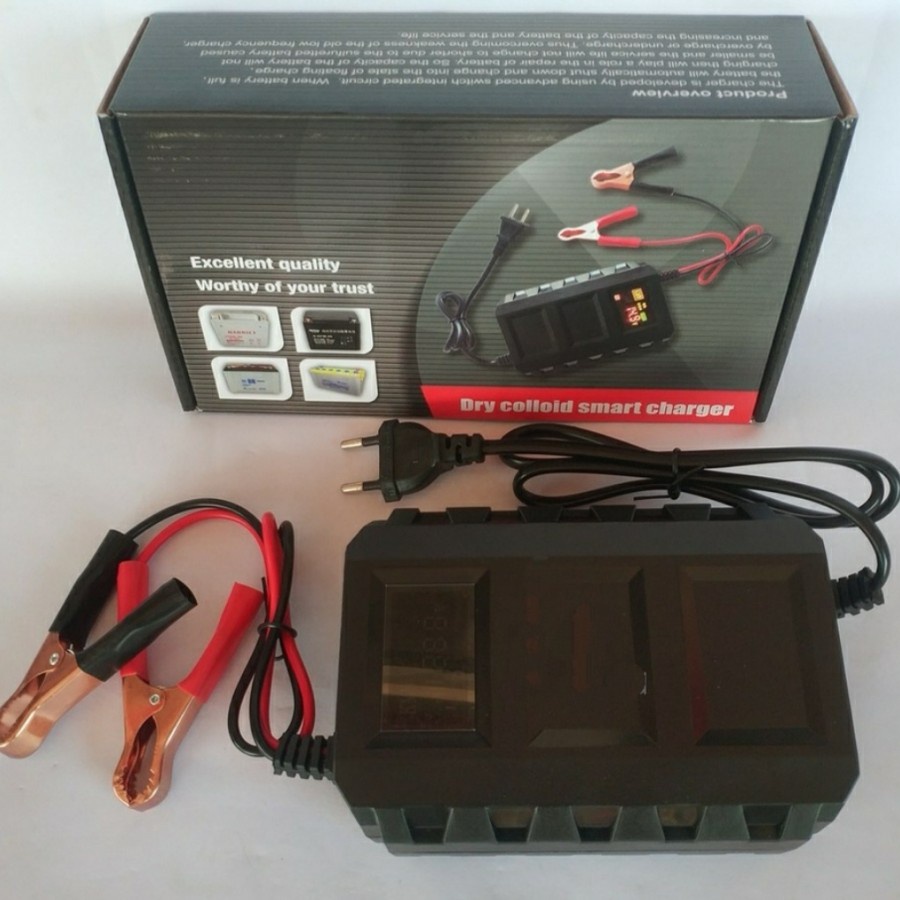 ALAT CAS AKI CHARGER AKI LAYAR LCD 12V 20A MOBIL MOTOR