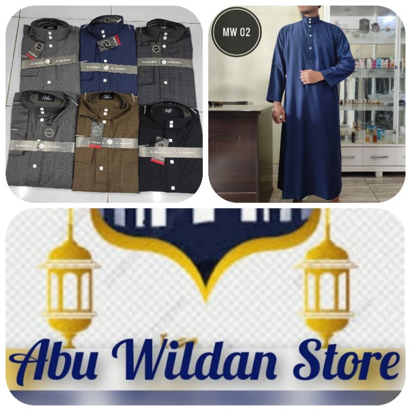Gamis/Jubah HARAMAIN AL MARWAN WOLL Non Manset/AL MARWAN WOLL Premium
