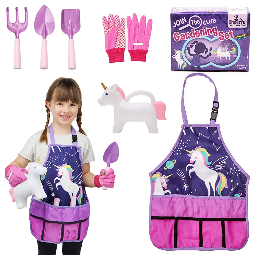 Mainan Edukasi Anak Kostum Tukang Kebun. Profesi Gardening Unicorn Set