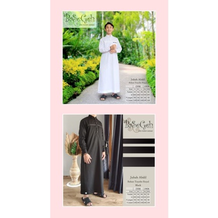 Basegeh jubah Abdil dewasa