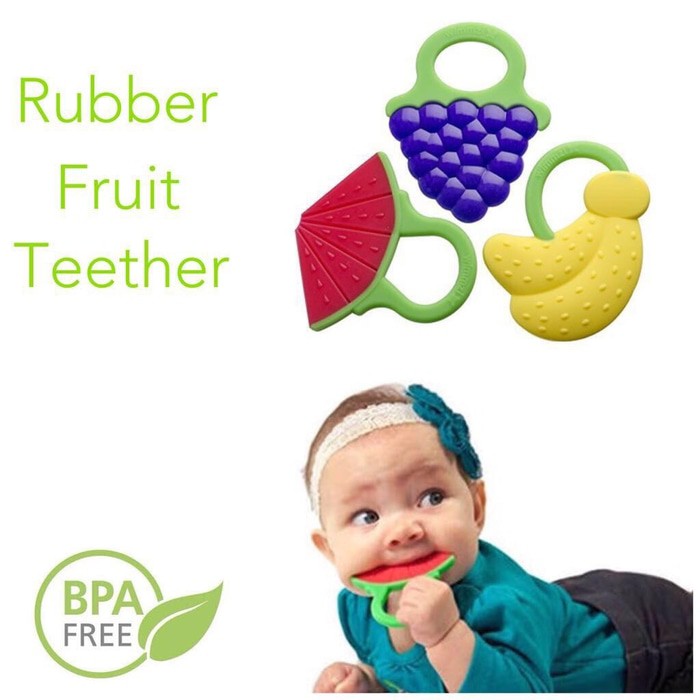Rubber Fruit Teether Bayi Murah BPA FREE Yeo Yeo Buah CBKS 12 LC