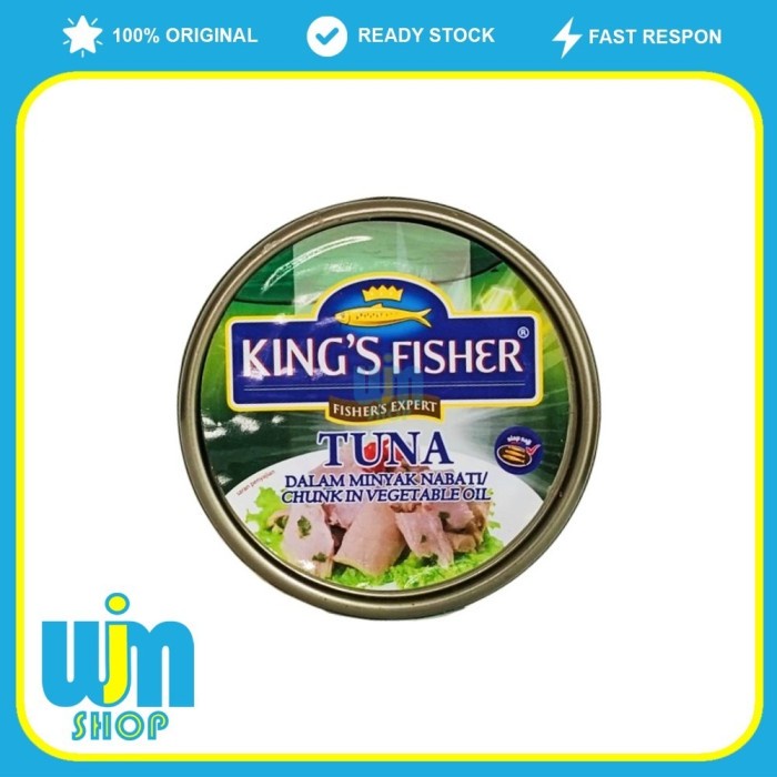 

King's Fisher Ikan Tuna Kaleng Chunk In Vegetable Oil 170g