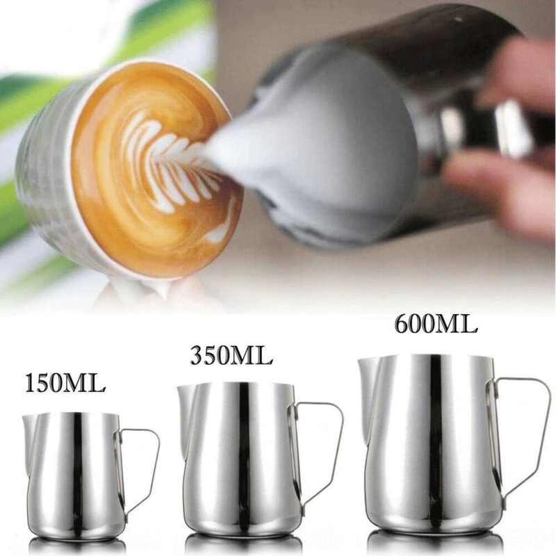 Milk Jug Lancip Gelas Picther Pitcher Stainless Kopi Susu Latte