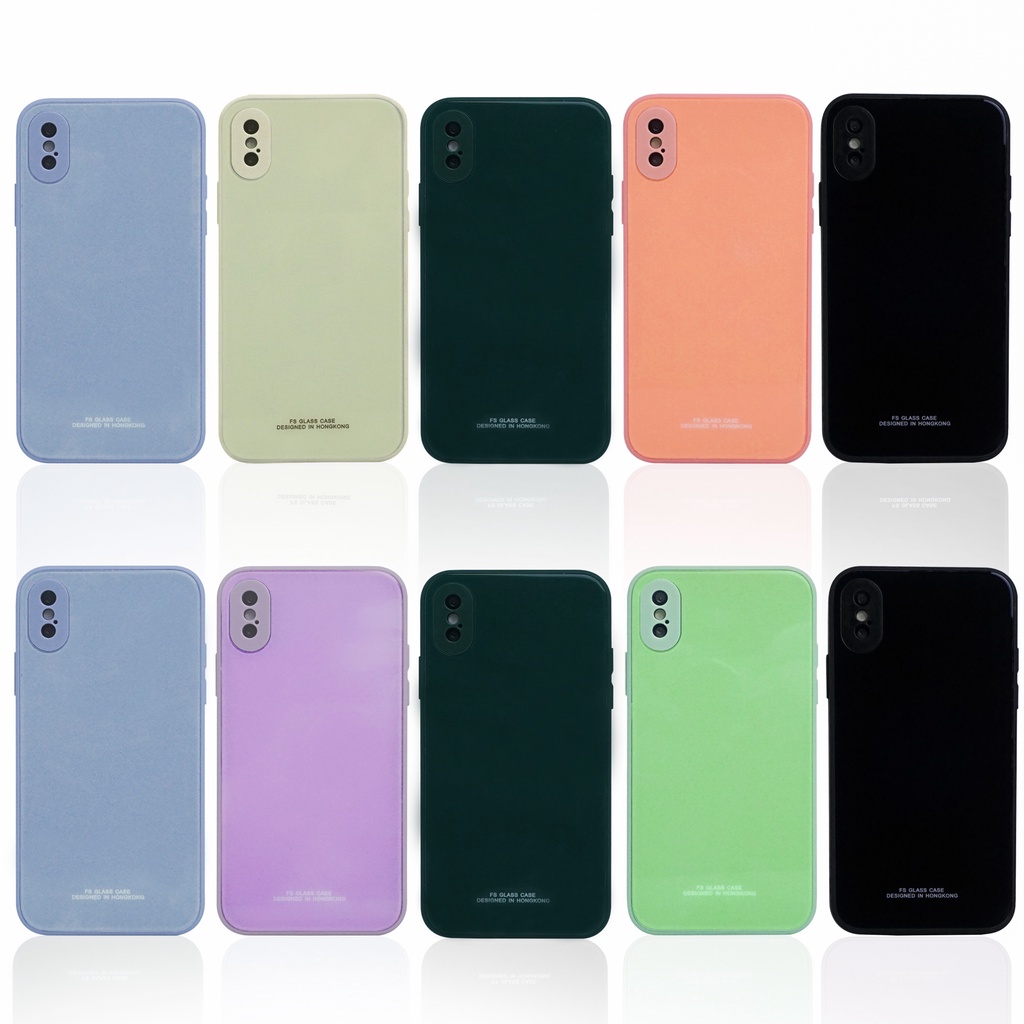 GoodCase - Glass Case Oppo A15/A15S/A35 | A16/A55 4G | A52/ A72/ A92 | A54 4G Hard Case Glass Lensa