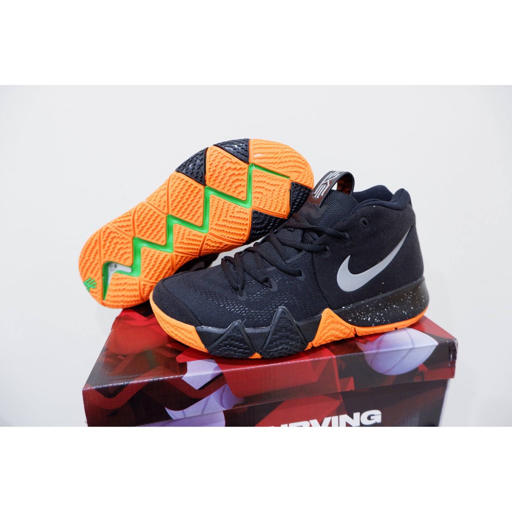 SEPATU BASKET NIKE KYRIE4 HIGH BLACK SILVER ORANGE