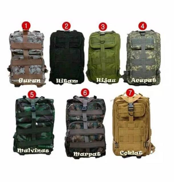 Tas Ransel Army Backpack 3P Premium Best Quality