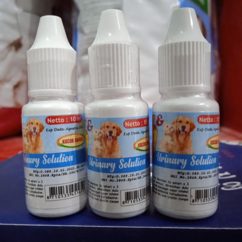 K&amp;J urinary solution 10ml / obat gangguan kencing Kucing dan Anjing