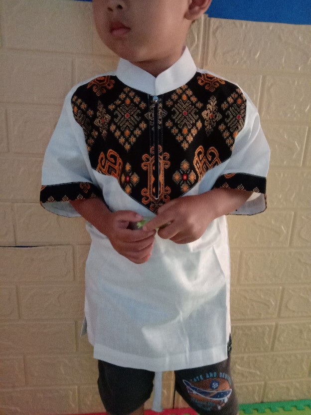 Koko Batik Couple Broken White / Putih / Koko Murah / Koko Batik