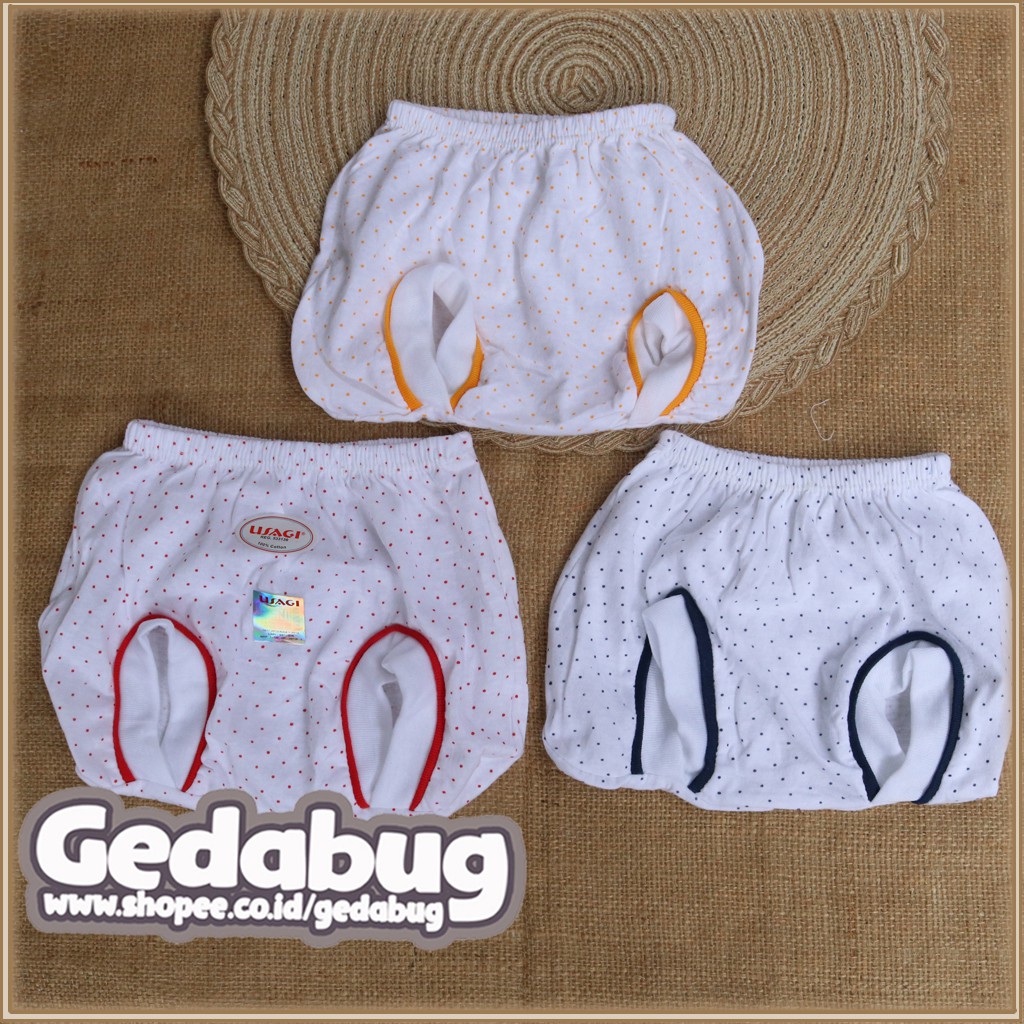 3 Pcs - Celana Pop Usagi Bintik | Perlengkapan pakaian bayi New Born - Gedabug